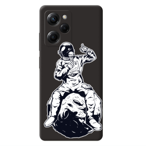 Xiaomi Poco X5 Pro ice cream in space Black Colored Silicone TPU Θήκη