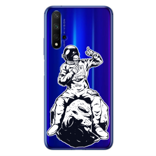 Huawei Nova 5 T ice cream in space Transparent Silicone TPU Θήκη