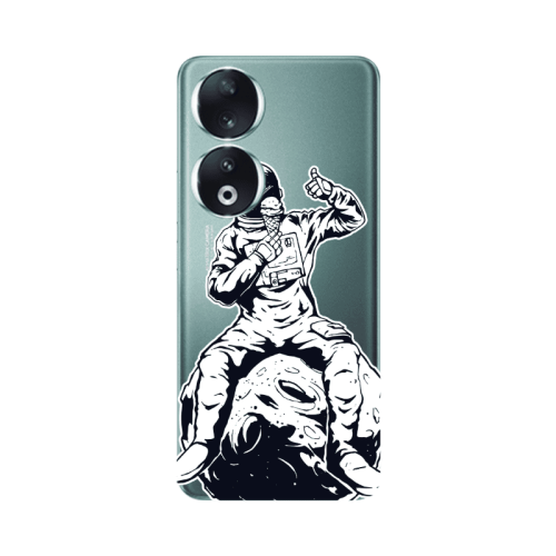 Honor 90 5G ice cream in space Transparent Silicone TPU Θήκη