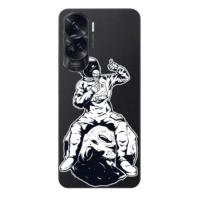 Honor 90 Lite 5G ice cream in space Transparent Silicone TPU Θήκη