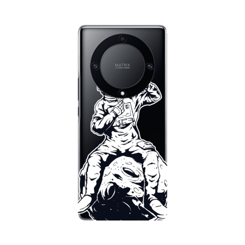 Honor Magic5 Lite 5G ice cream in space Transparent Silicone TPU Θήκη