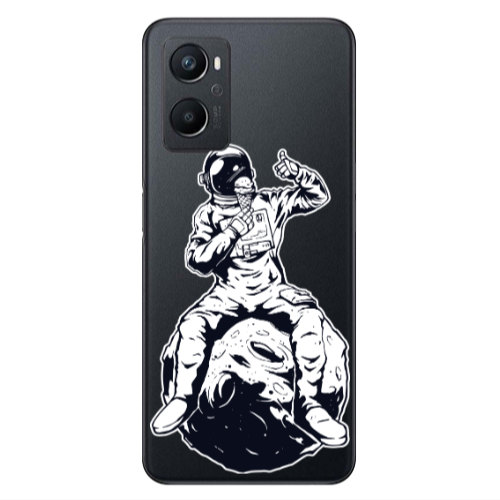 Oppo A 96 ice cream in space Transparent Silicone TPU Θήκη