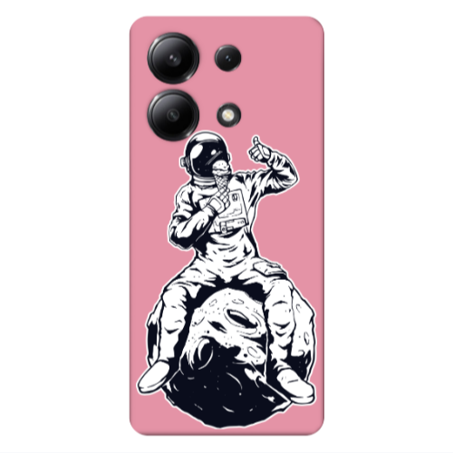 Xiaomi Redmi Note 13 4G ice cream in space Pink Colored Silicone TPU Θήκη