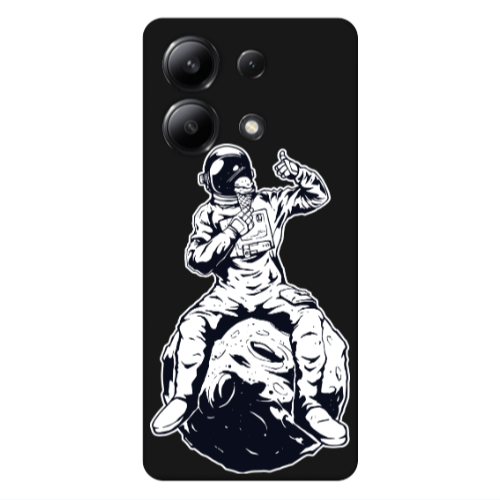 Xiaomi Redmi Note 13 4G ice cream in space Black Colored Silicone TPU Θήκη