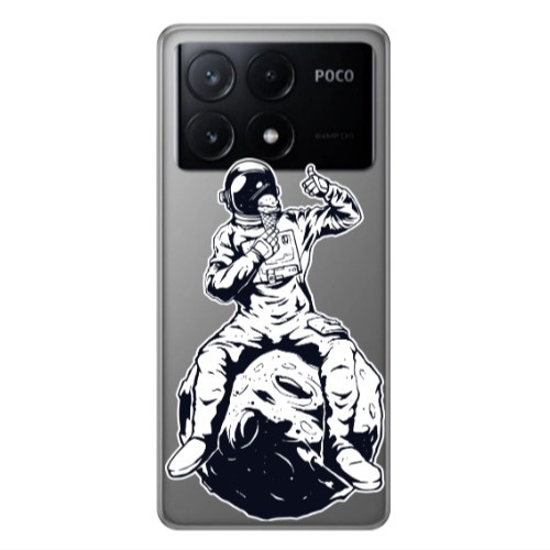 Xiaomi Poco X6Pro 5G ice cream in space Transparent Silicone TPU Θήκη