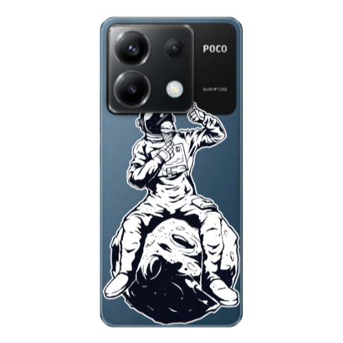 Xiaomi Poco X6 5G ice cream in space Transparent Silicone TPU Θήκη