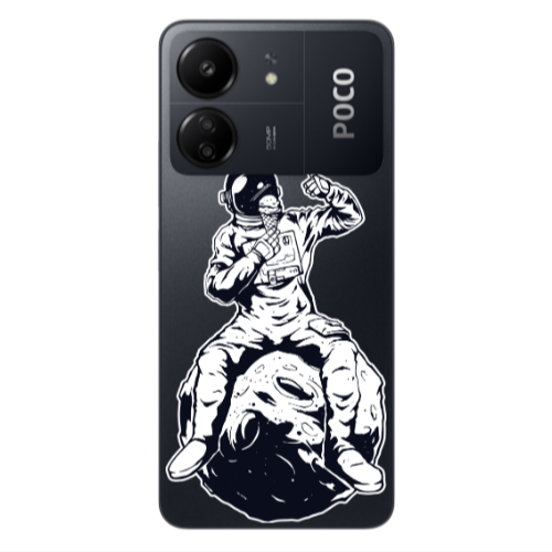 Xiaomi Poco C65 ice cream in space Transparent Silicone TPU Θήκη