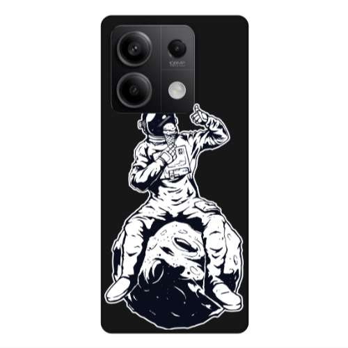 Xiaomi Redmi Note 13Pro 5G ice cream in space Black Colored Silicone TPU Θήκη