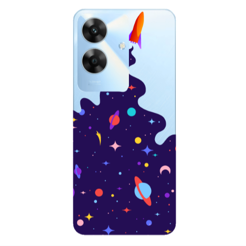 Realme Note 60 Rocket Transparent Silicone TPU Θήκη