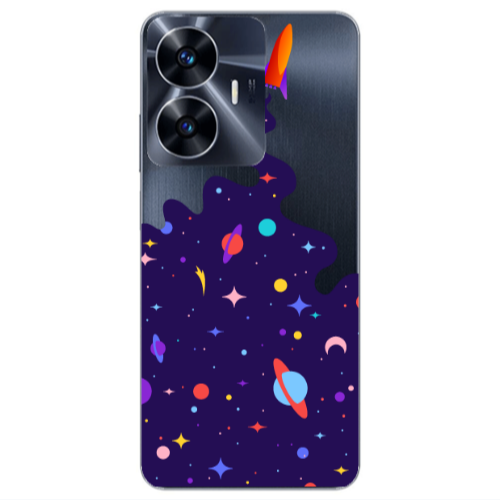 Realme Note 50 Rocket Transparent Silicone TPU Θήκη
