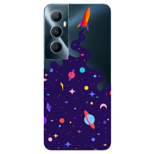Realme C65 Rocket Transparent Silicone TPU Θήκη