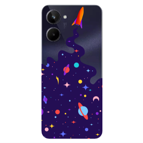 Realme 10 Rocket Transparent Silicone TPU Θήκη