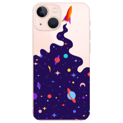 Apple iPhone 13 Rocket Transparent Silicone TPU Θήκη