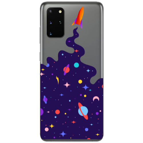 Samsung S20 Plus Rocket Transparent Silicone TPU Θήκη