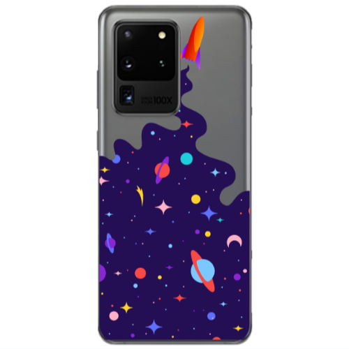 Samsung S20 Ultra Rocket Transparent Silicone TPU Θήκη