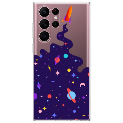 Samsung S22 Ultra Rocket Transparent Silicone TPU Θήκη