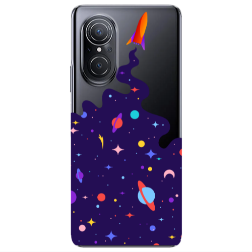 Huawei Nova 9 SE Rocket Transparent Silicone TPU Θήκη