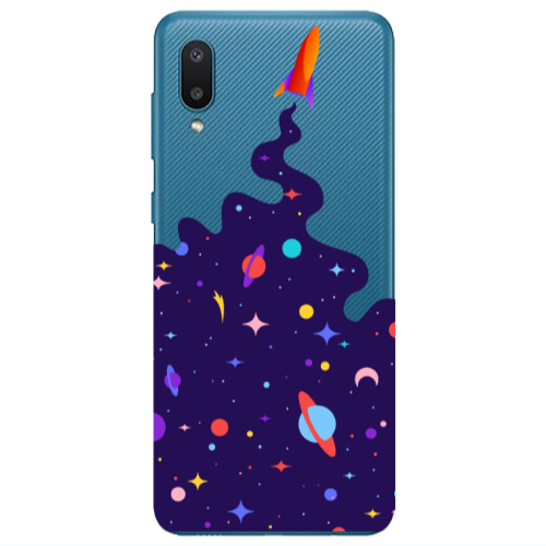 Samsung A02 Rocket Transparent Silicone TPU Θήκη
