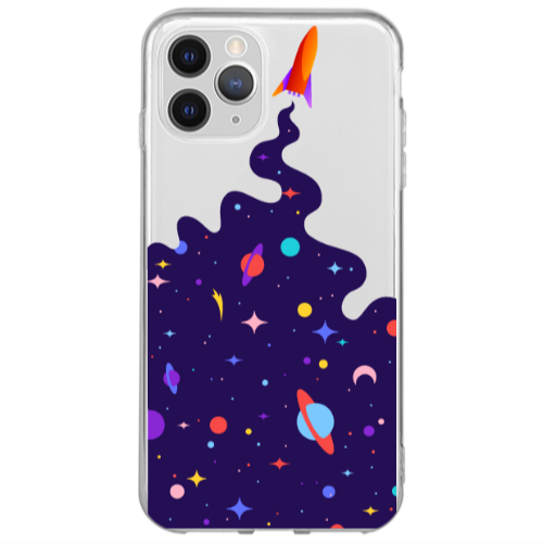 Apple iPhone 12 Pro Max Rocket Transparent Silicone TPU Θήκη