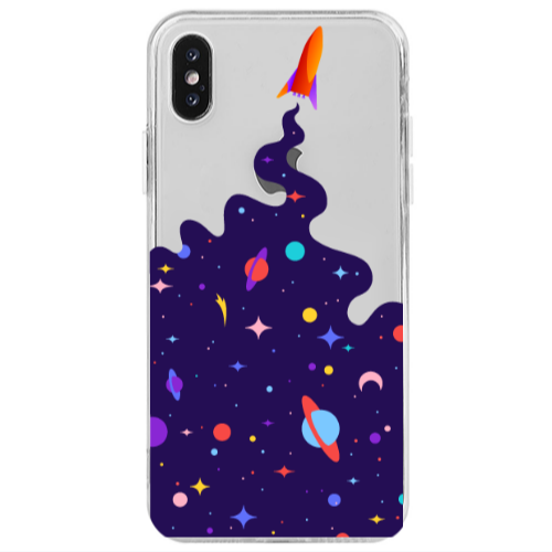 Apple iPhone Xs Max Rocket Transparent Silicone TPU Θήκη