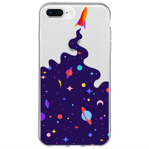 Apple iPhone 7 Plus Rocket Transparent Silicone TPU Θήκη