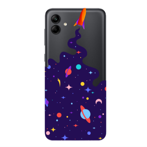 Samsung A04 Rocket Transparent Silicone TPU Θήκη