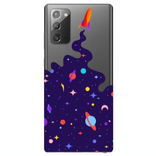 Samsung Note 20 Rocket Transparent Silicone TPU Θήκη