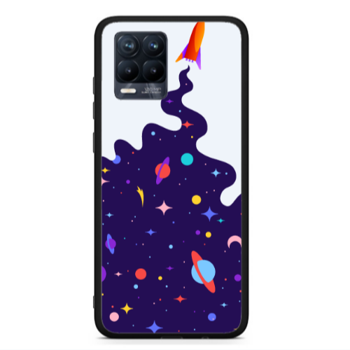 Realme 8  Rocket Black Glossy Θήκη