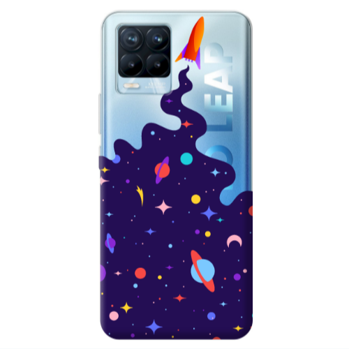 Realme 8 Pro Rocket Transparent Silicone TPU Θήκη