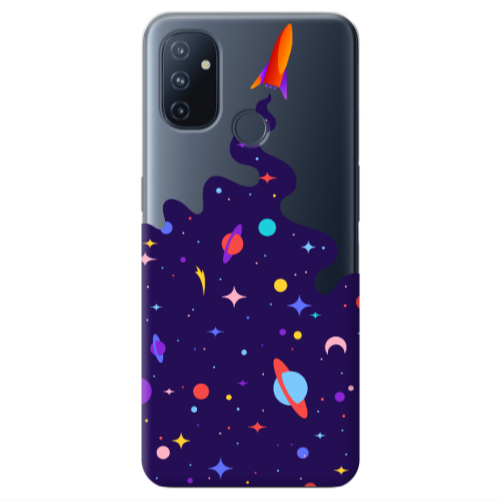 Oneplus Nord 100 Rocket Transparent Silicone TPU Θήκη