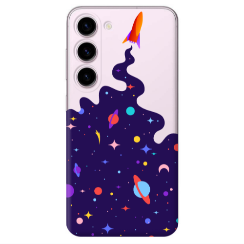 Samsung S23 Plus Rocket Transparent Silicone TPU Θήκη