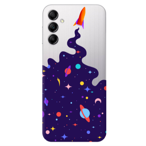 Samsung A14 5G Rocket Transparent Silicone TPU Θήκη
