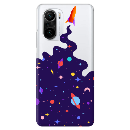 Xiaomi Poco F3 Rocket Transparent Silicone TPU Θήκη