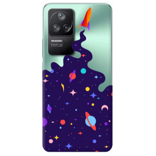 Xiaomi Poco F4 Rocket Transparent Silicone TPU Θήκη