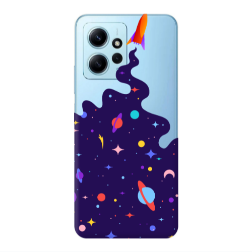 Xiaomi Redmi Note 12 4G Rocket Transparent Silicone TPU Θήκη