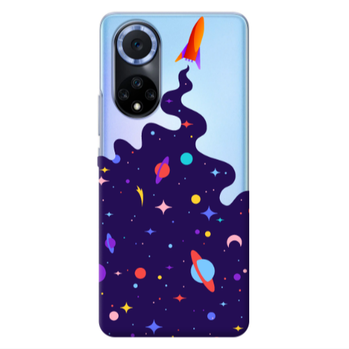 Huawei Nova 9 Rocket Transparent Silicone TPU Θήκη