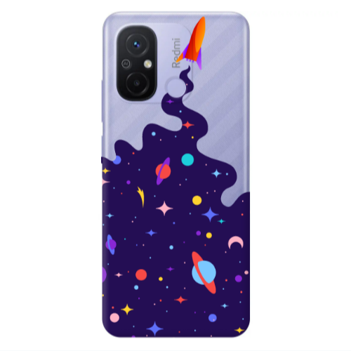 Xiaomi Redmi 12C Rocket Transparent Silicone TPU Θήκη