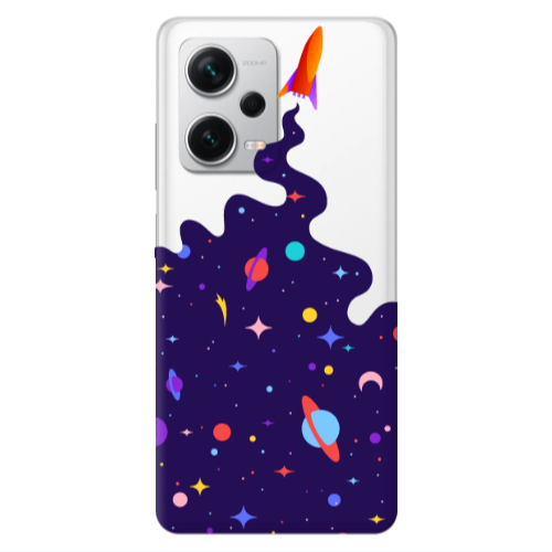 Xiaomi Redmi Note 12 5G Rocket Transparent Silicone TPU Θήκη