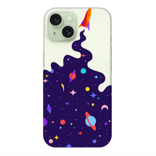 Apple iPhone 15 Plus Rocket Transparent Silicone TPU Θήκη
