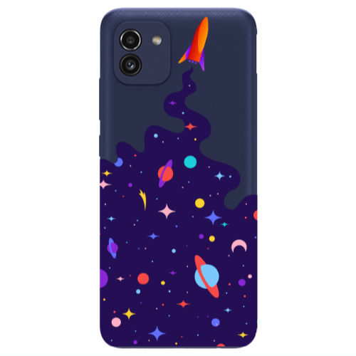 Samsung A03 Rocket Transparent Silicone TPU Θήκη
