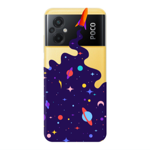 Xiaomi Poco M5 Rocket Transparent Silicone TPU Θήκη