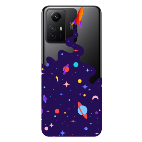 Xiaomi Redmi Note 12s Rocket Transparent Silicone TPU Θήκη