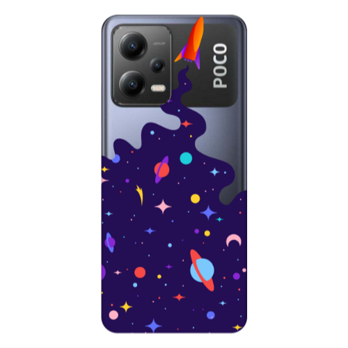 Xiaomi Poco X5 Rocket Transparent Silicone TPU Θήκη