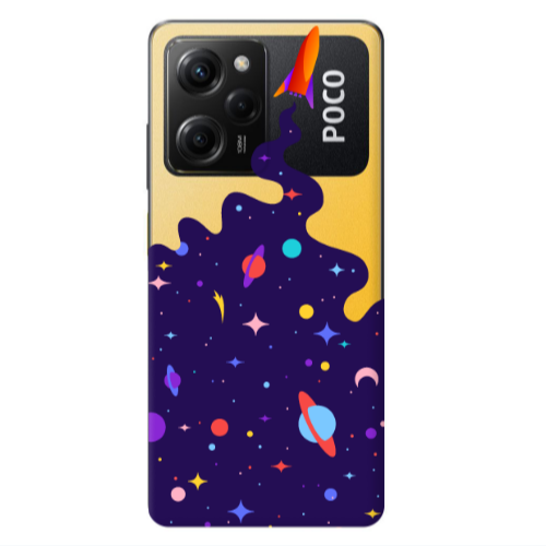 Xiaomi Poco X5 Pro Rocket Transparent Silicone TPU Θήκη
