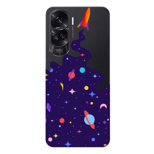 Honor 90 Lite 5G Rocket Transparent Silicone TPU Θήκη