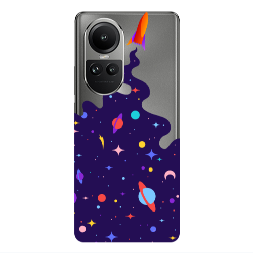 Oppo Reno10 5G Rocket Transparent Silicone TPU Θήκη