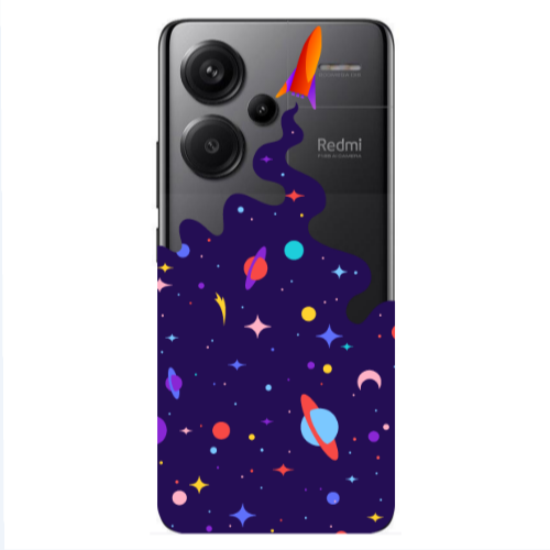 Xiaomi Redmi Note 13 Pro+ 5G  Rocket Transparent Silicone TPU Θήκη