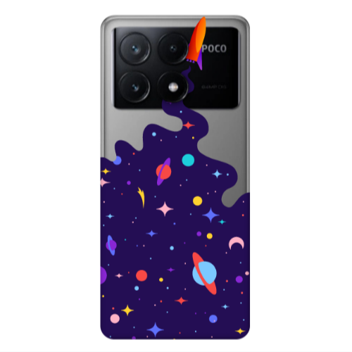 Xiaomi Poco X6Pro 5G Rocket Transparent Silicone TPU Θήκη