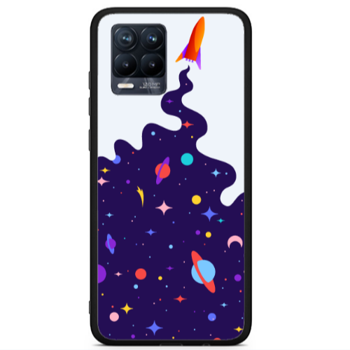 Realme 8 i Rocket Black Glossy Θήκη