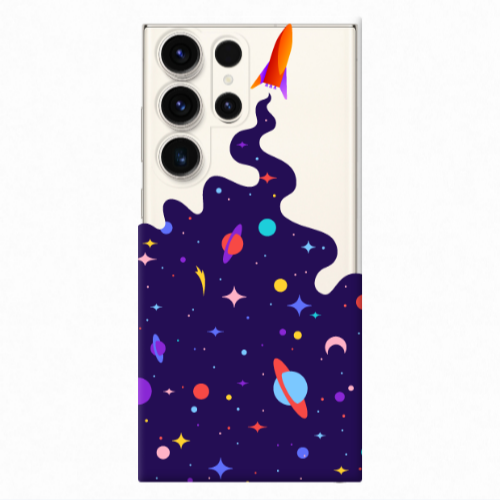 Samsung S24 Ultra Rocket Transparent Silicone TPU Θήκη